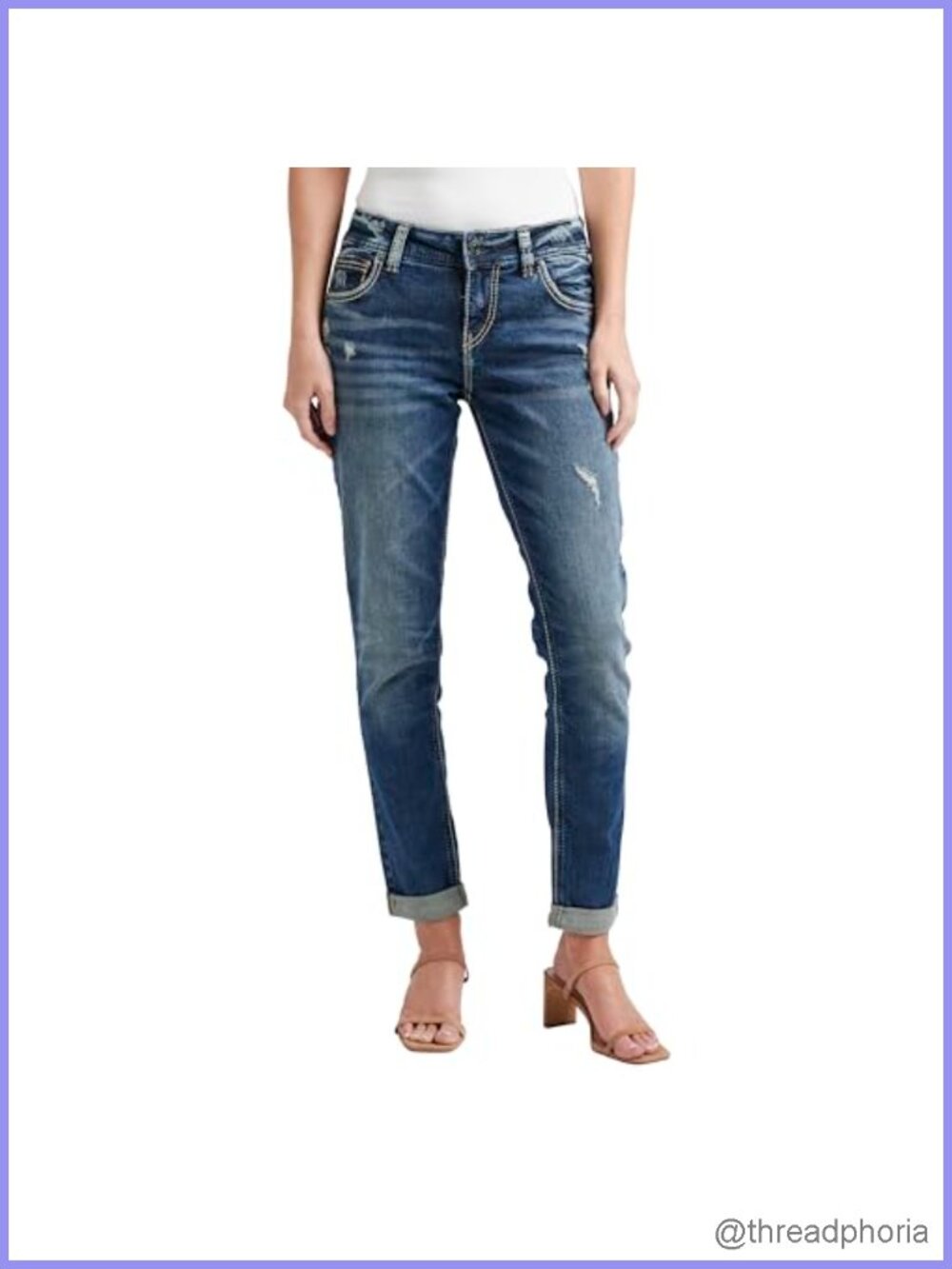 Women's Girlfriend Mid Rise Skinny Jeans Zip Fly 5-Pocket Cotton Elastane Denim